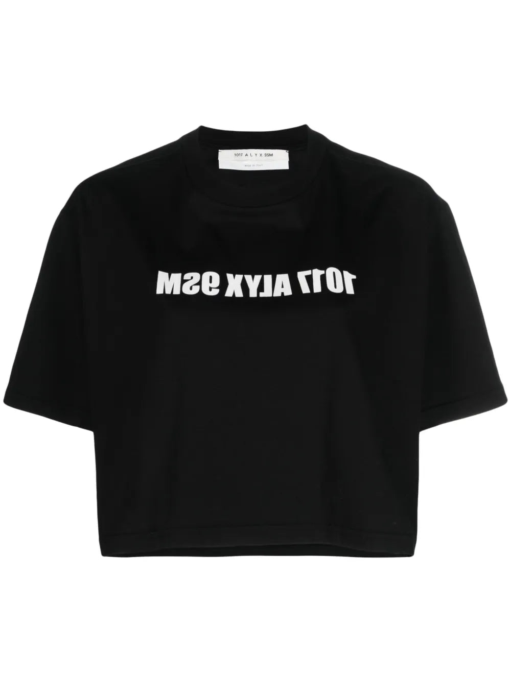 Logo-Print Cropped Cotton T-Shirt