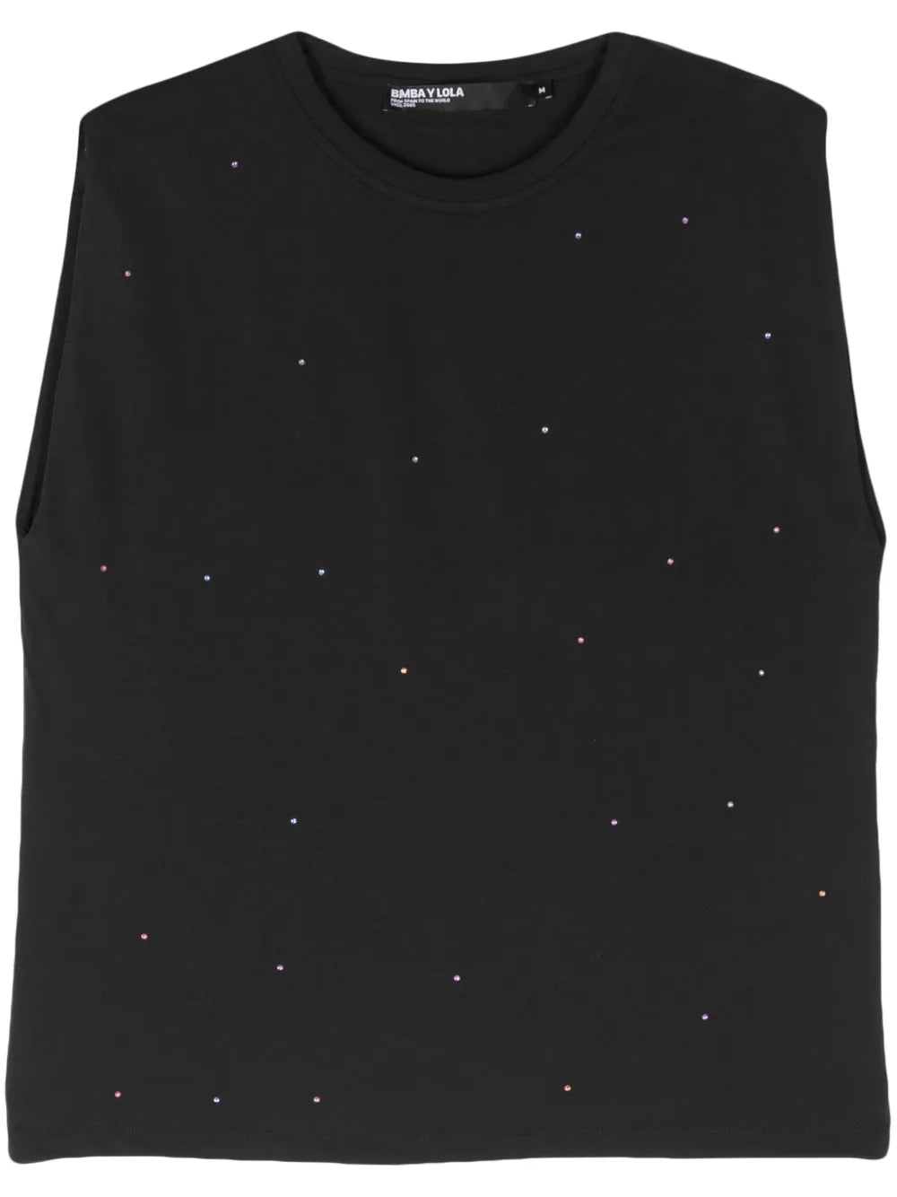Sleeveless Crystal-Embellished Top