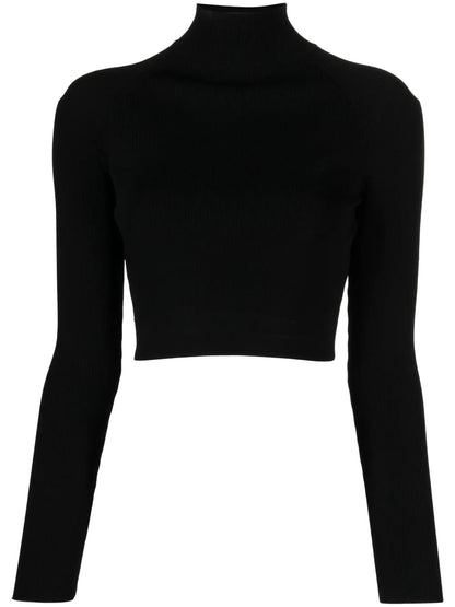 Roll-Neck Ribbed-Knit Jumper