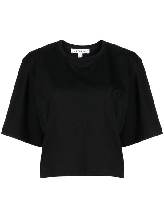 Logo-Embroidered Crop T-Shirt
