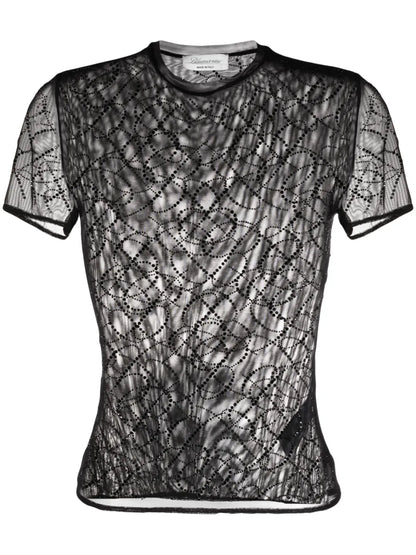 Point D'Espirit Sheer T-Shirt