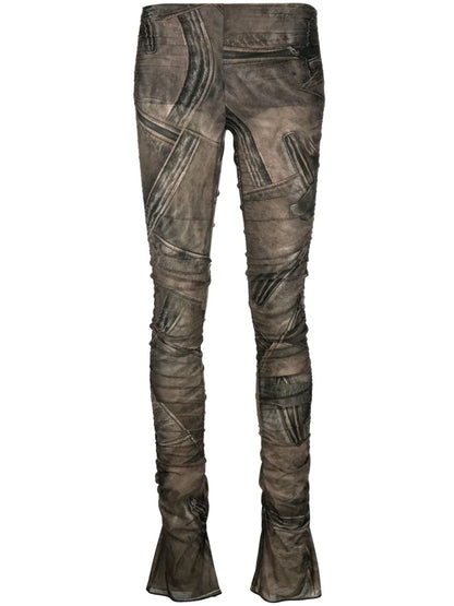 Low-Rise Straight-Leg Trousers