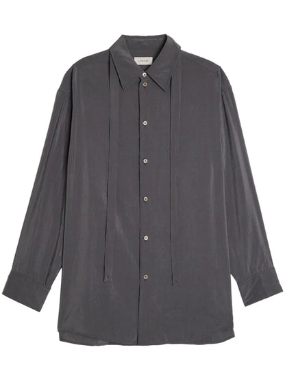 Neck-Tie Cotton Shirt