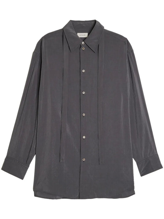 Neck-Tie Cotton Shirt