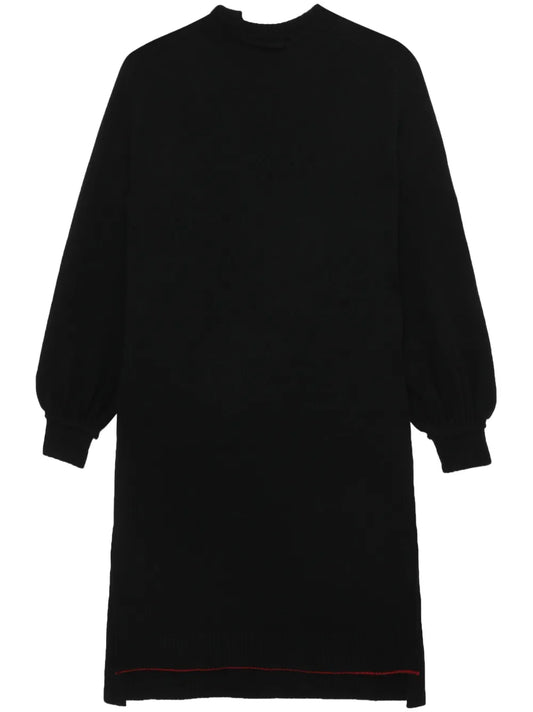 Crew-Neck Knitted Dress