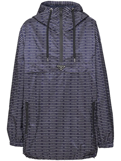 Triangle-Logo Printed Raincoat