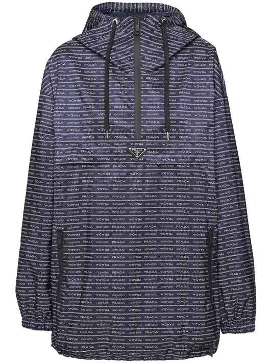 Triangle-Logo Printed Raincoat