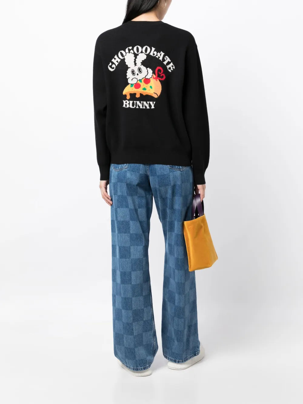 Intarsia-Knit Logo Crew-Neck Jumper