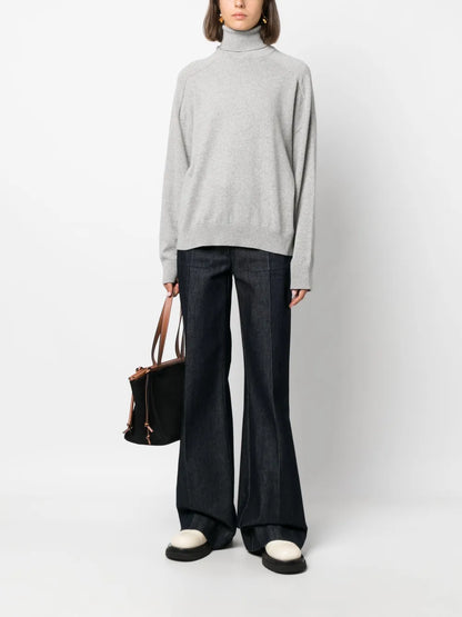 Mélange-Effect Roll-Neck Jumper