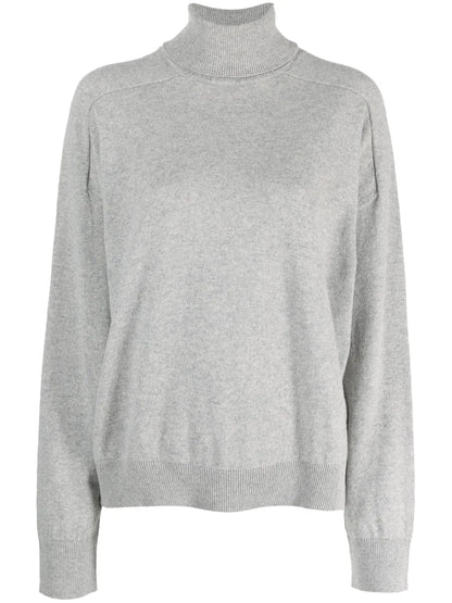Mélange-Effect Roll-Neck Jumper