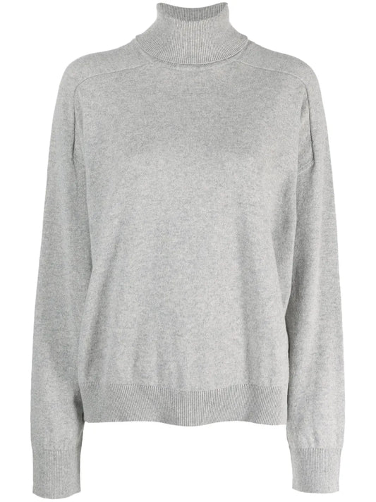 Mélange-Effect Roll-Neck Jumper