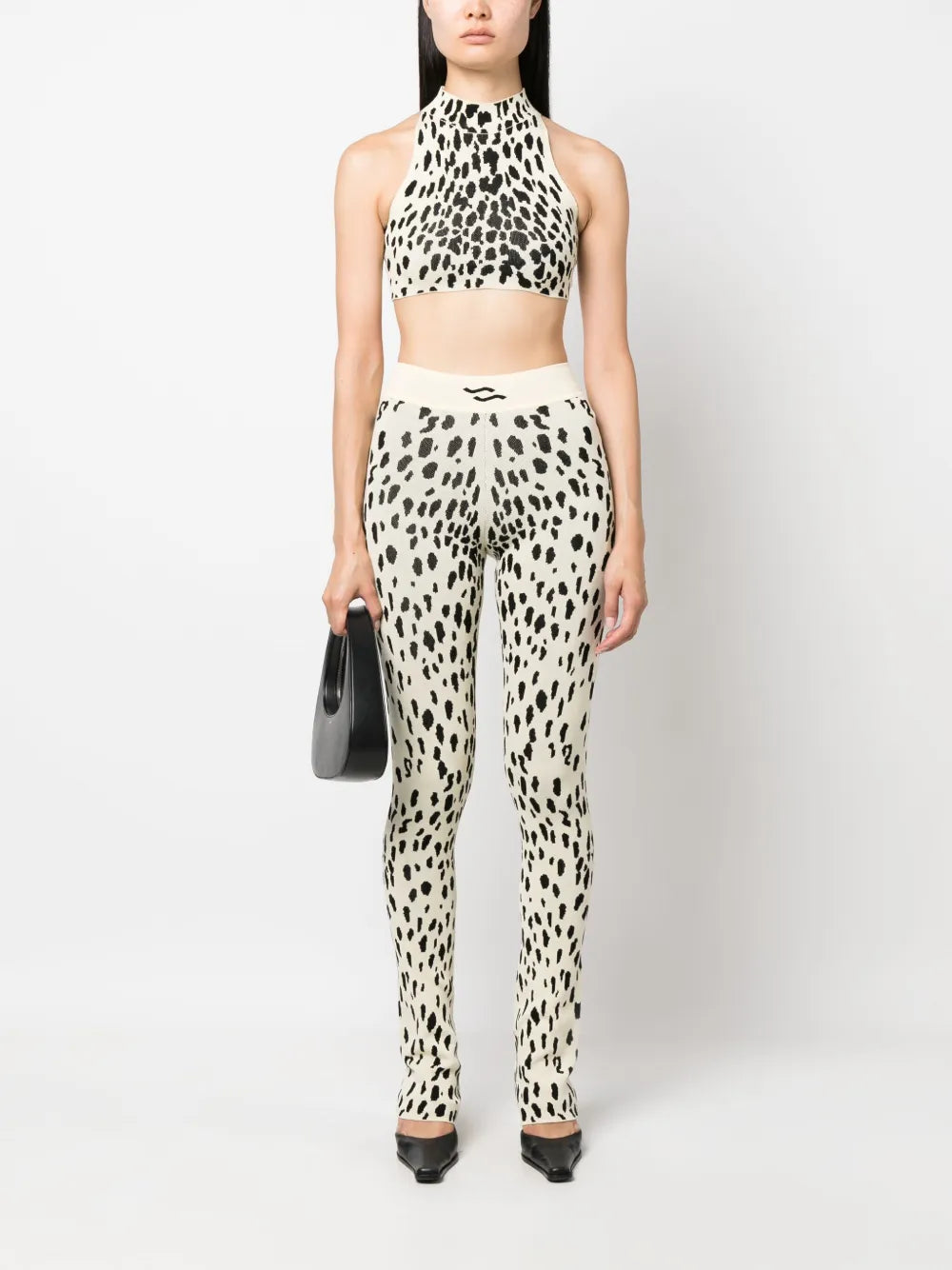Sheena Animal-Pattern Crop Top