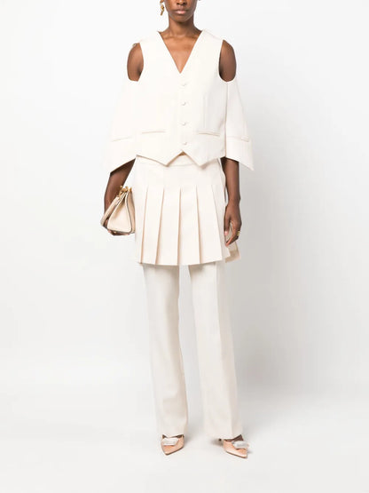 Cut-Out Tailored Cape