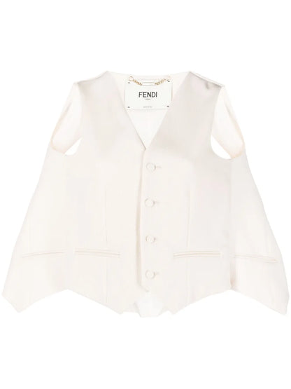 Cut-Out Tailored Cape