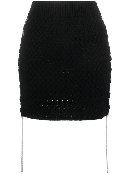 Merino-Blend Knitted Miniskirt