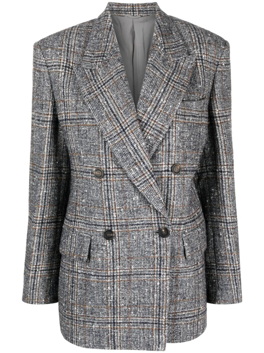 Prince Of Wales Double-Breasted Blazer