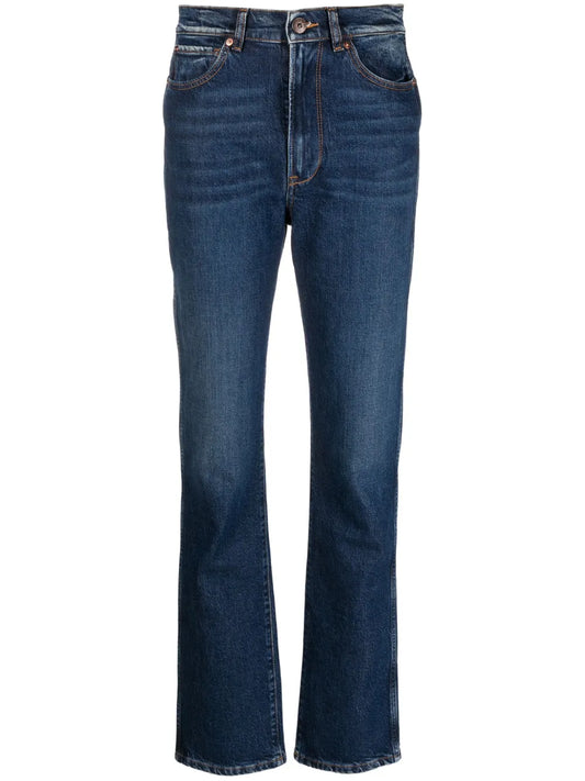 Slim-Fit Cotton-Blend Jeans