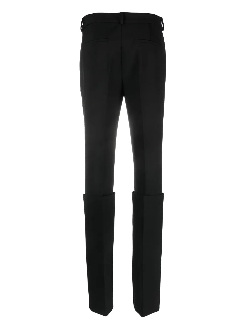 Turn-Up Hem Slim-Fit Trousers