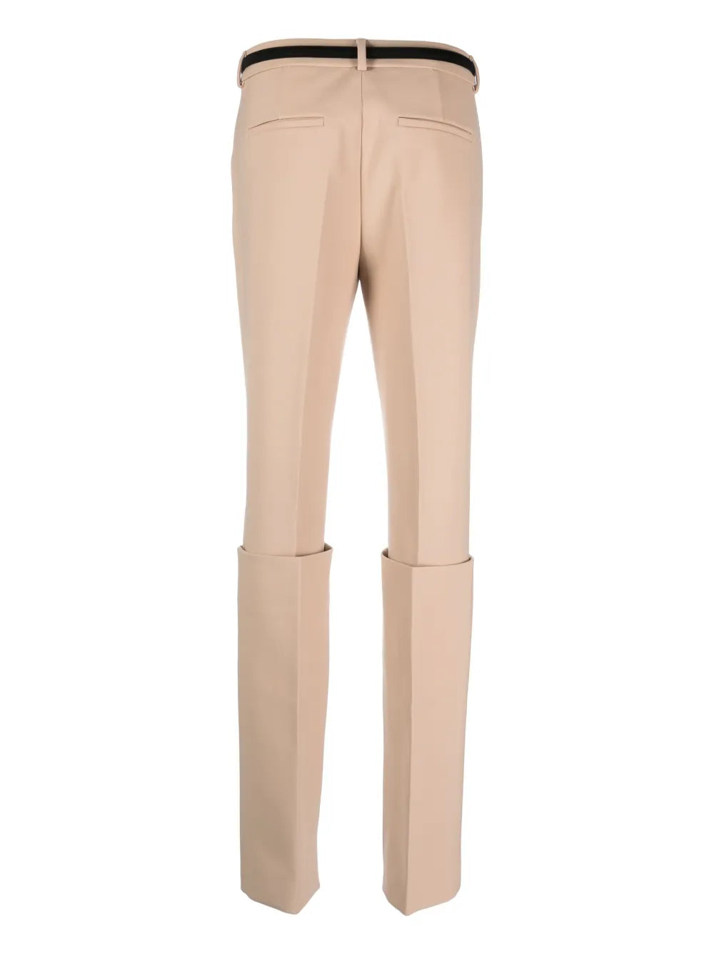 Turn-Up Hem Slim-Fit Trousers