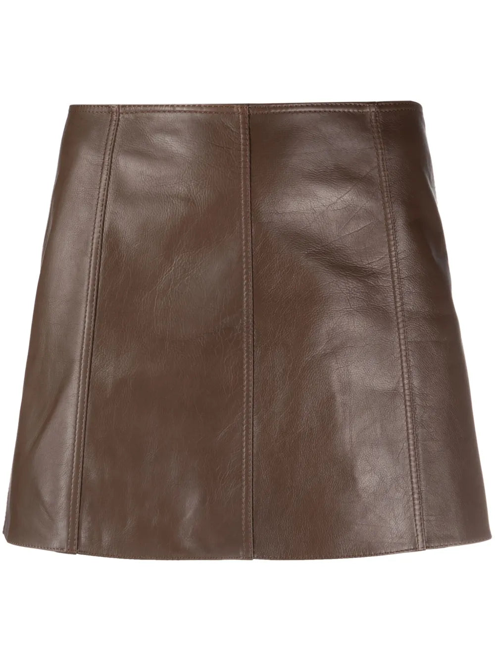 Patent Leather Straight Miniskirt