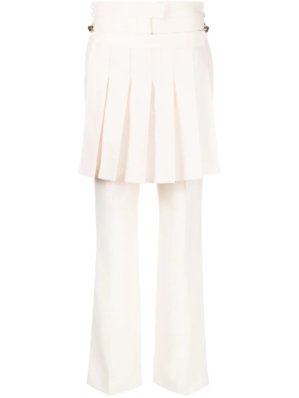Layered Virgin-Wool Trousers