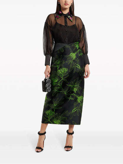 Lilly Semi-Sheer Silk Shirt