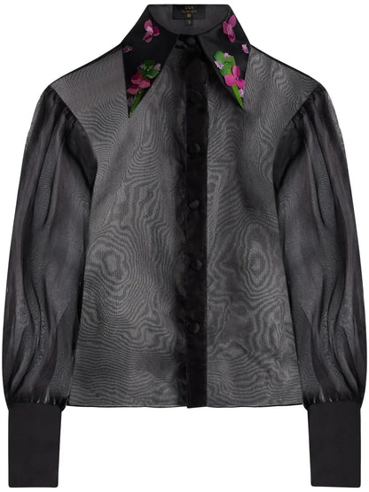 Lilly Semi-Sheer Silk Shirt