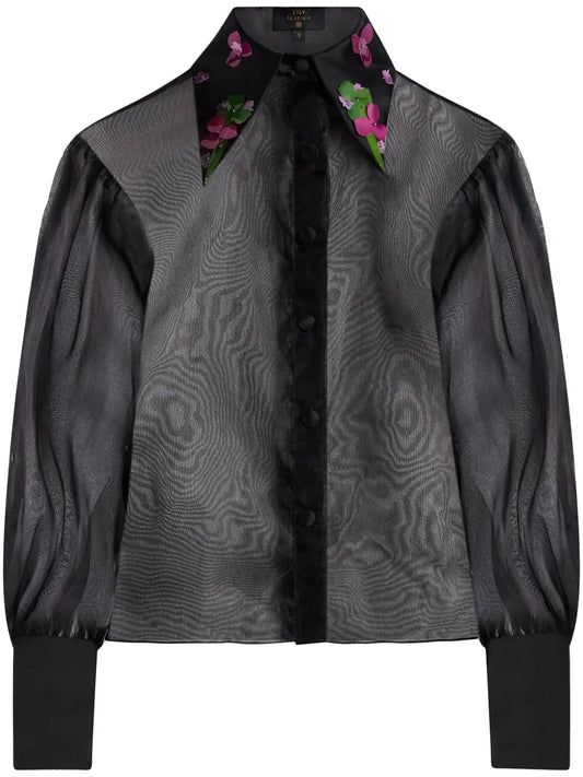 Lilly Semi-Sheer Silk Shirt
