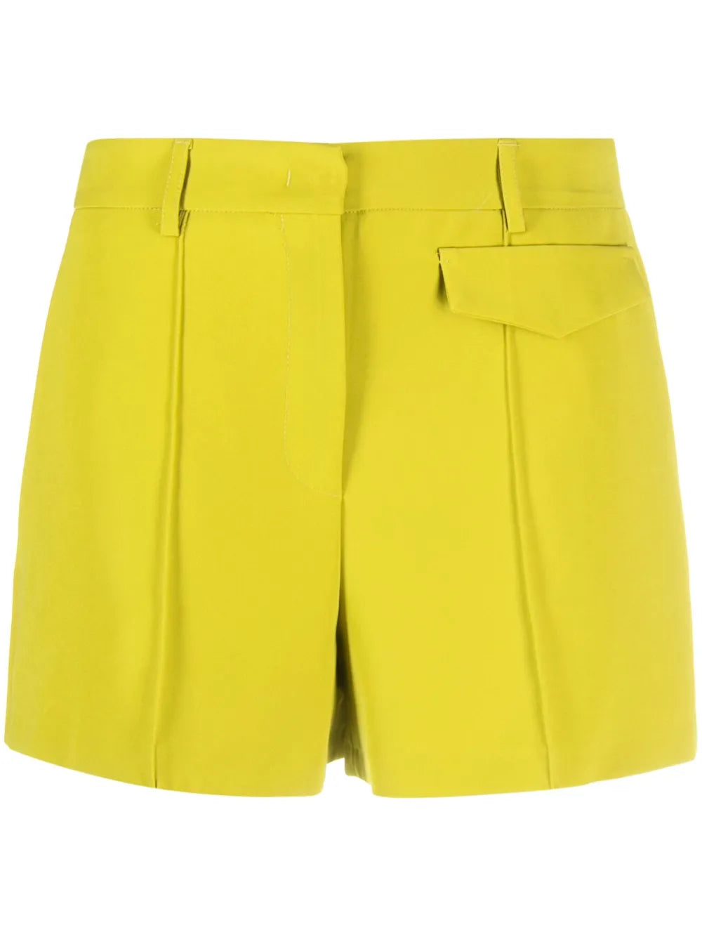 Pressed-Crease Short Shorts