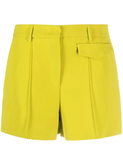 Pressed-Crease Short Shorts