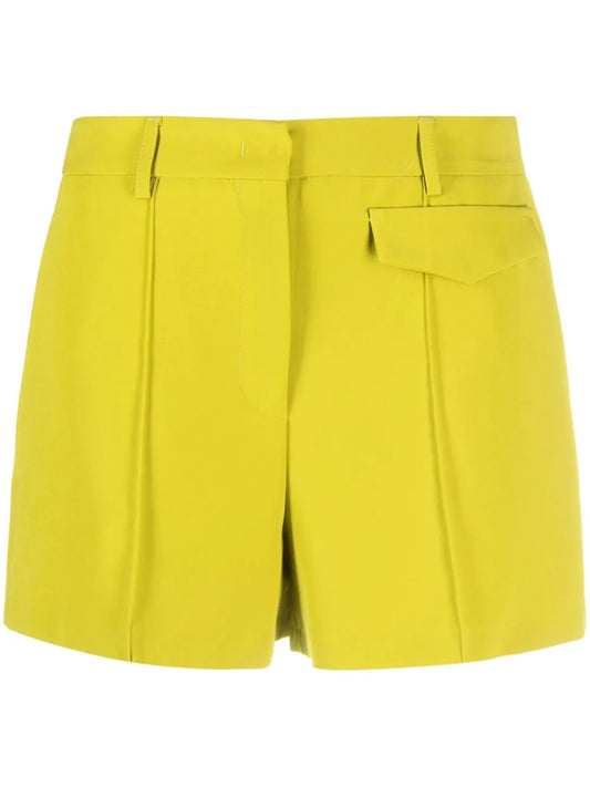 Pressed-Crease Short Shorts