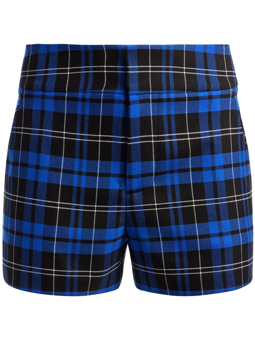 Cady High-Waist Check-Print Shorts