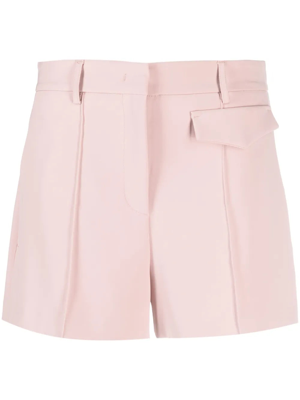 Pressed-Crease Short Shorts