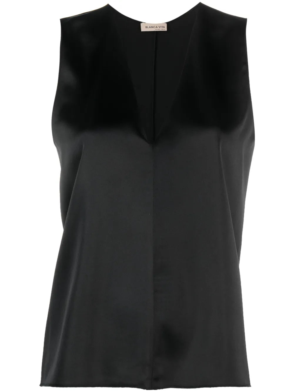 V-Neck Satin Tank Top