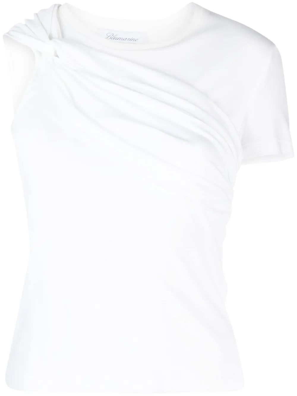 Twist-Detail Cotton T-Shirt