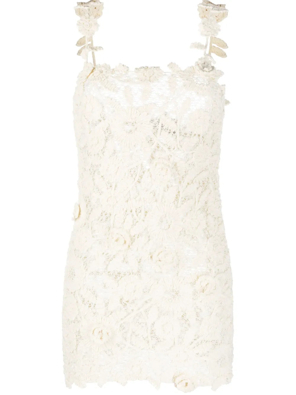 Floral Crochet-Knit Dress