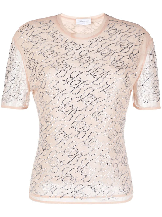 Logo-Embellishment Crew-Neck T-Shirt