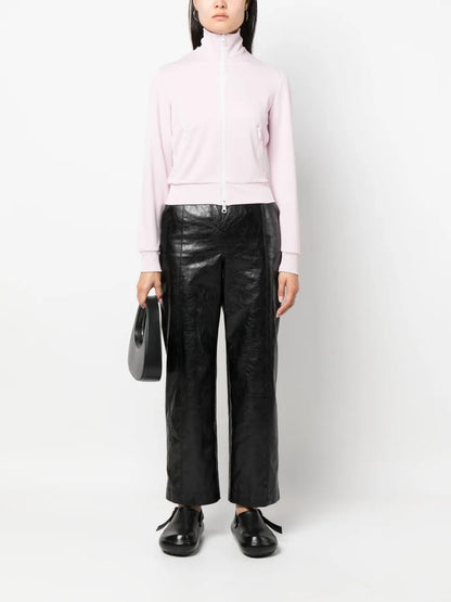 High-Neck Zip-Up Sweatshirt