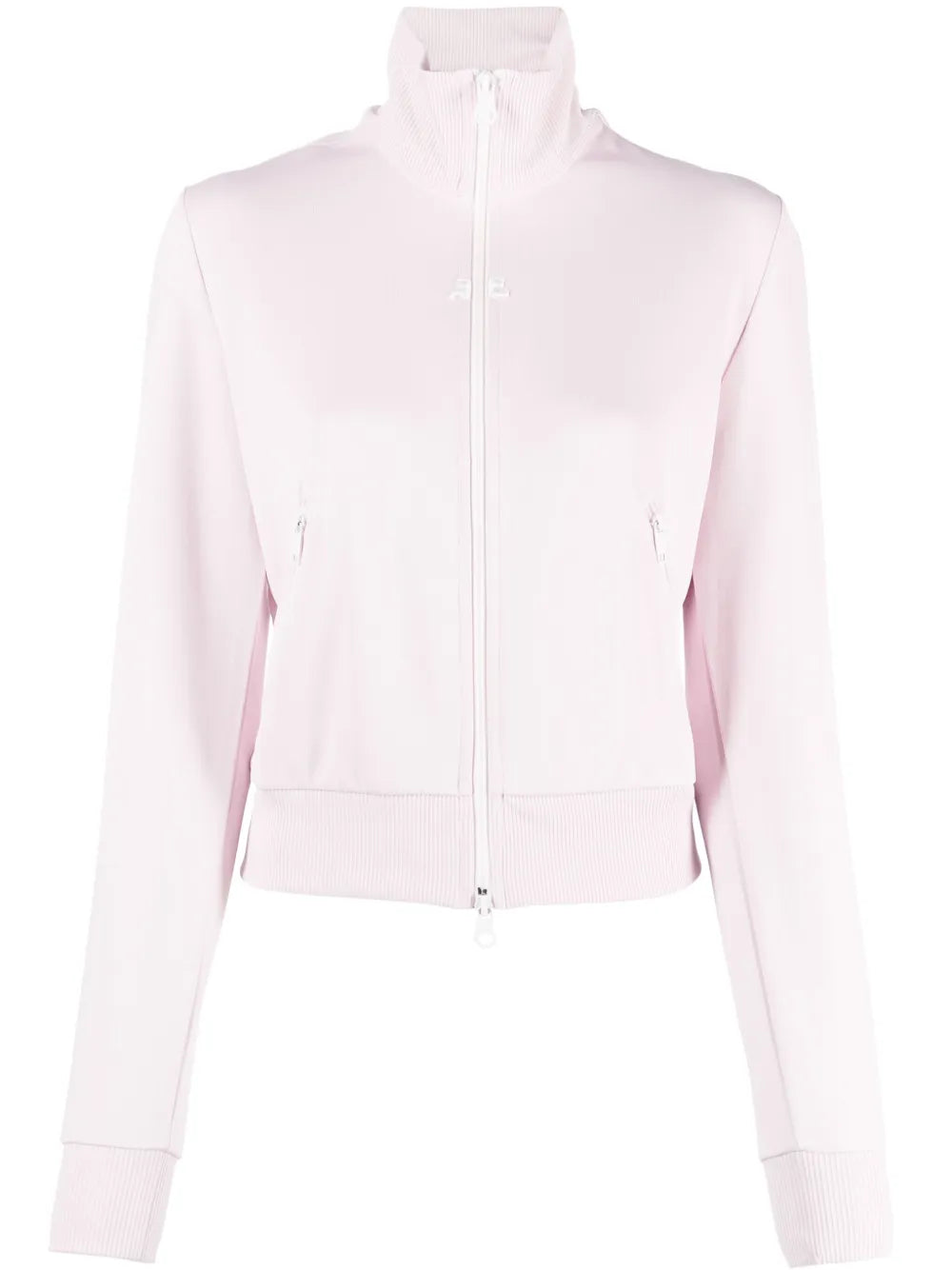 High-Neck Zip-Up Sweatshirt