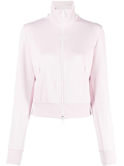 High-Neck Zip-Up Sweatshirt
