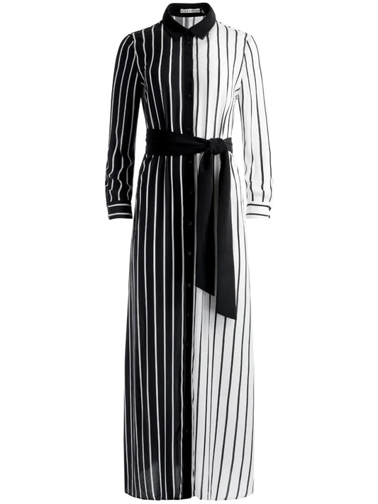 Chassidy Striped Maxi Shirtdress