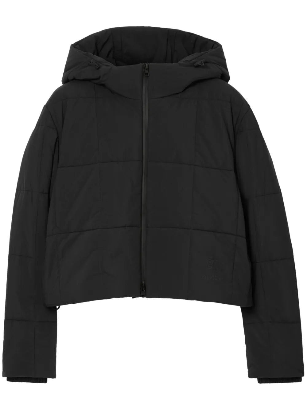 Hooded Cropped Quilted Jacket