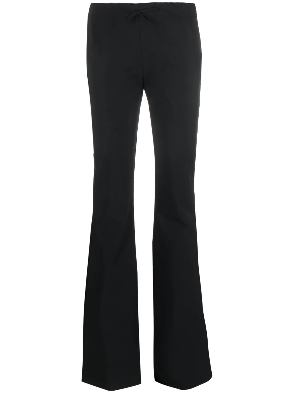 Flared Bow-Detail Trousers