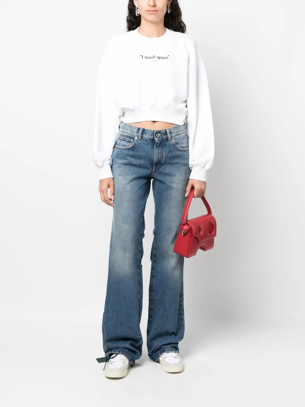 Low-Rise Flared Jeans