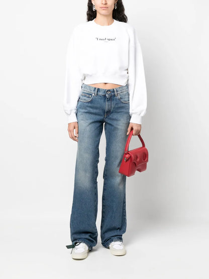 Low-Rise Flared Jeans