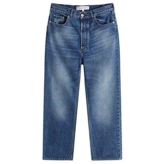 Cropped Straight Leg Jeans