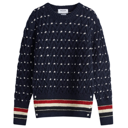 Crew Neck Cable Knit