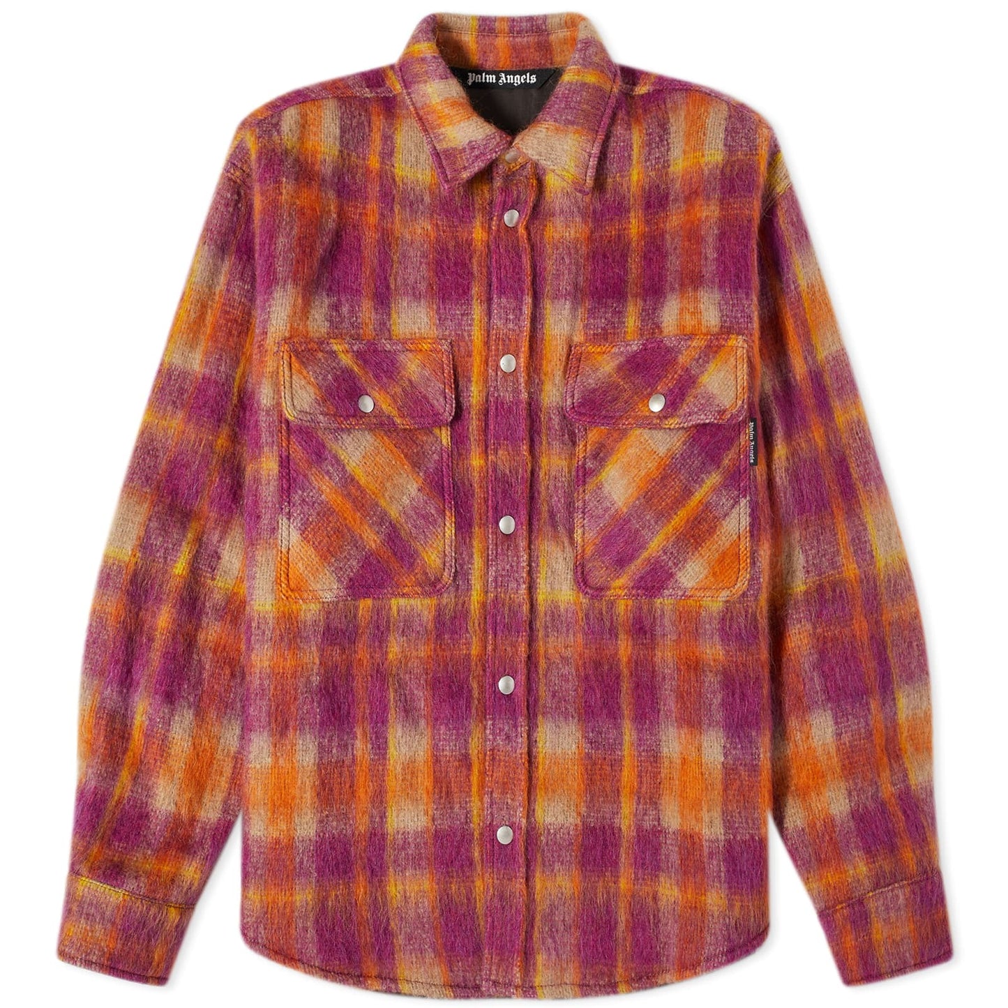 Brushed Wool Check Overshirt