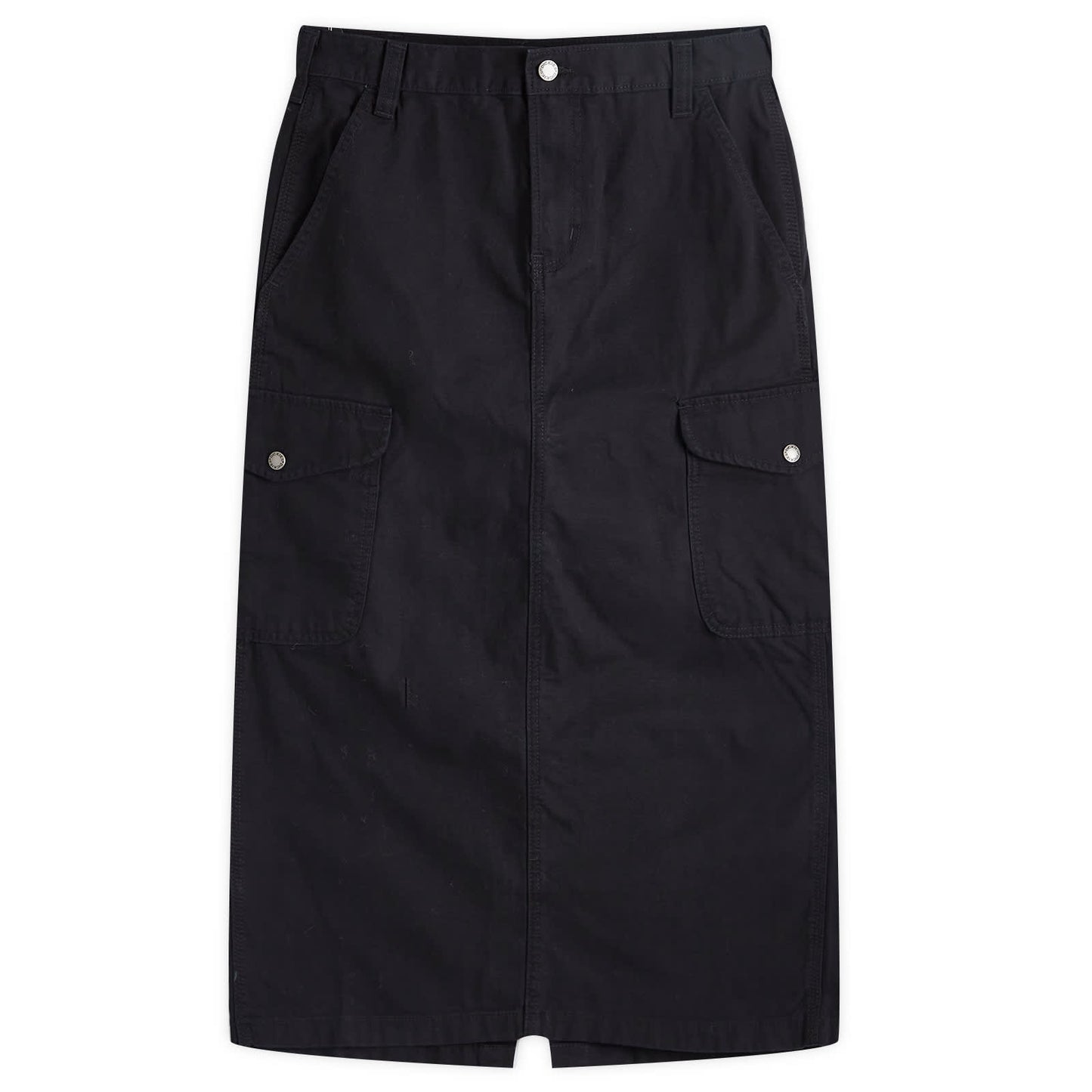 Duck Canvas Cargo Midi Skirt