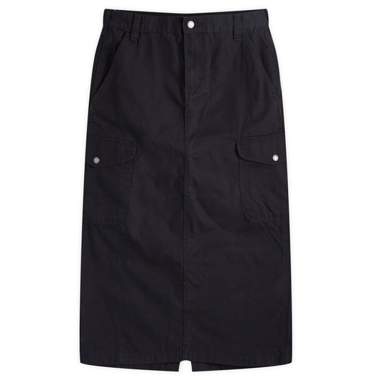Duck Canvas Cargo Midi Skirt